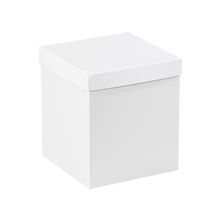 Bsc Preferred 8 x 8 x 9'' White Deluxe Gift Box Bottoms, 50PK BUY00028800